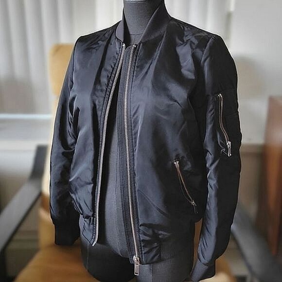 The Group by Babaton black Gilman Bomber jacket - Picture 4 of 16